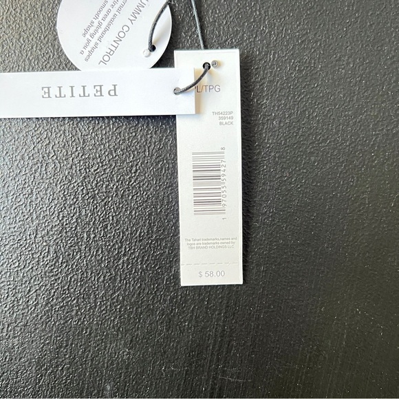 Tahari Tummy Control Stretch Black Pants Women’s Petite Large New With Out Tags - Picture 8 of 8